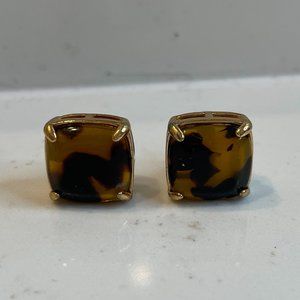 Kate Spade Squared Away Tortoise Earrings